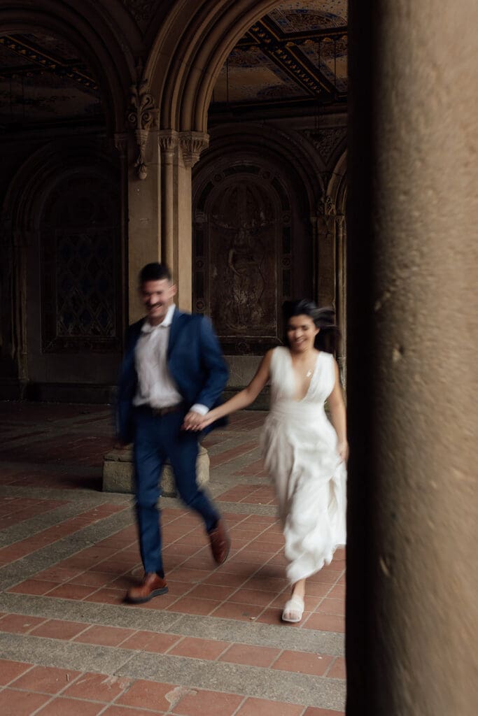 Elopement Photos at Bethesda Terrace, NYC 