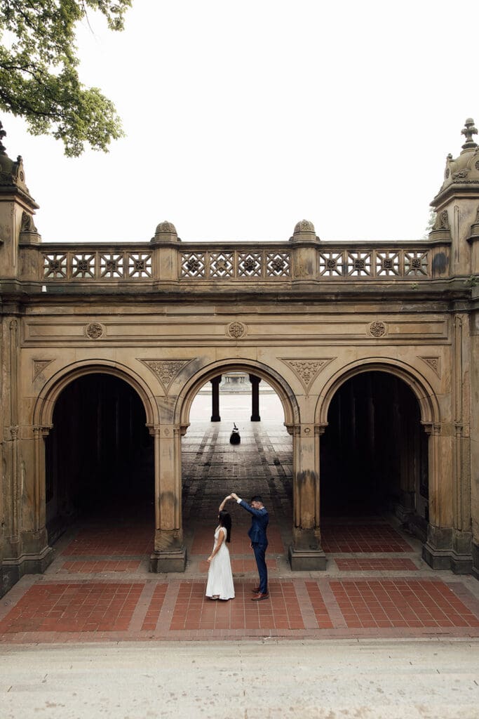 Elopement Photos at Bethesda Terrace, NYC 